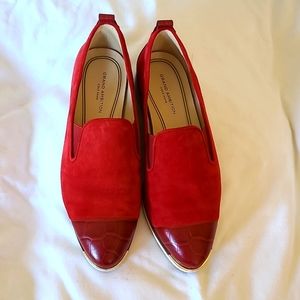 Cole Haan red slip on